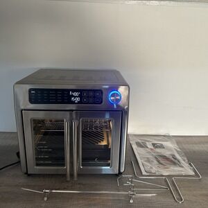 Emeril Lagasse French Door Air Fryer Stainless Steel 26 Quart 10-in-1